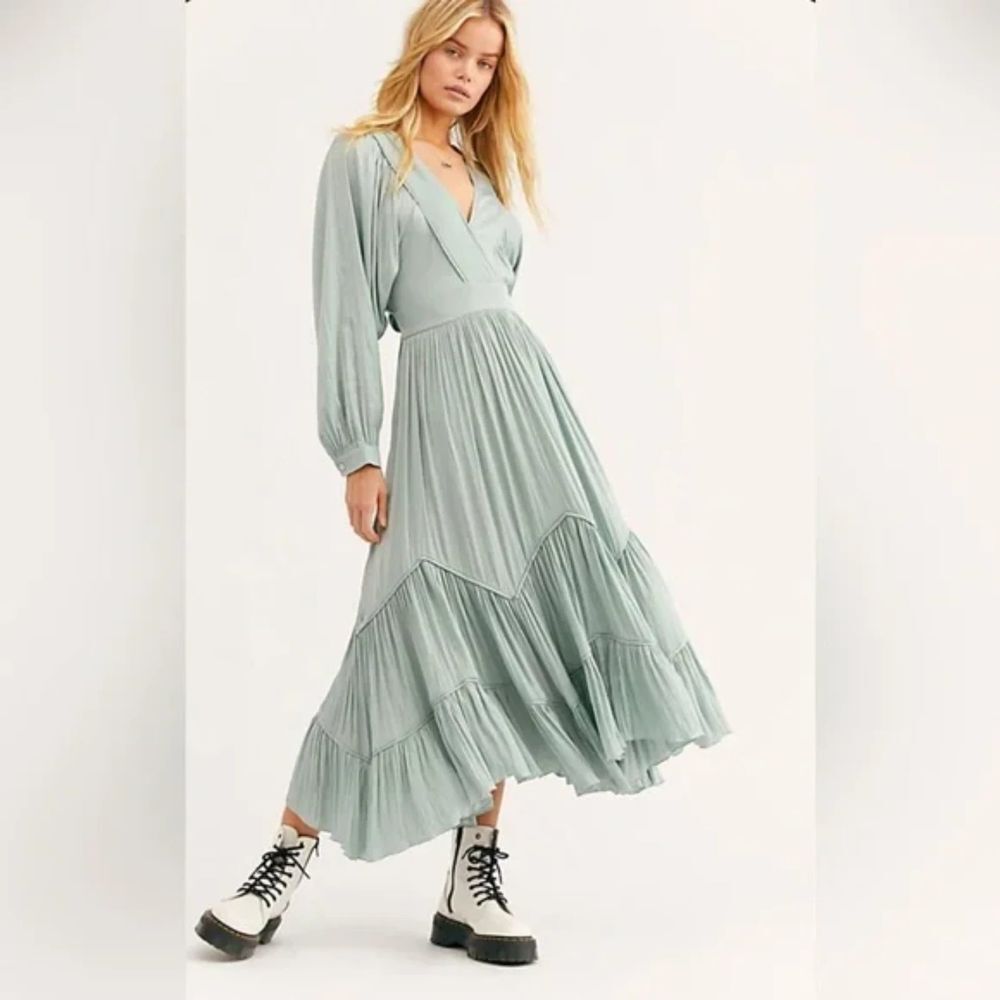 FREE PEOPLE I Need To Know Boho Maxi Dress Sz Small‎